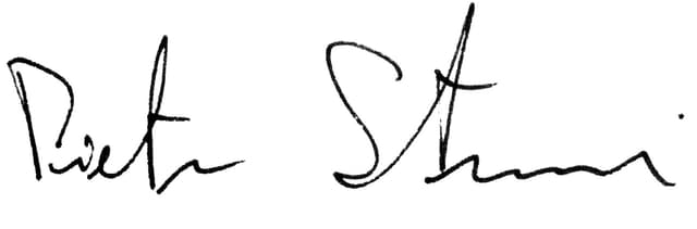 Firma di Pietro Strozzi